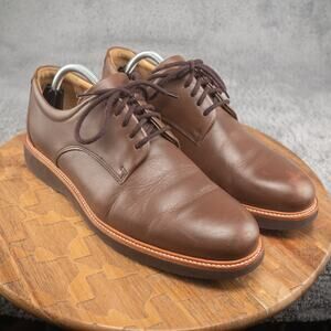 Samuel Hubbard Founder Shoes Mens 10 M Brown Chestnut Leather Oxford Comfort